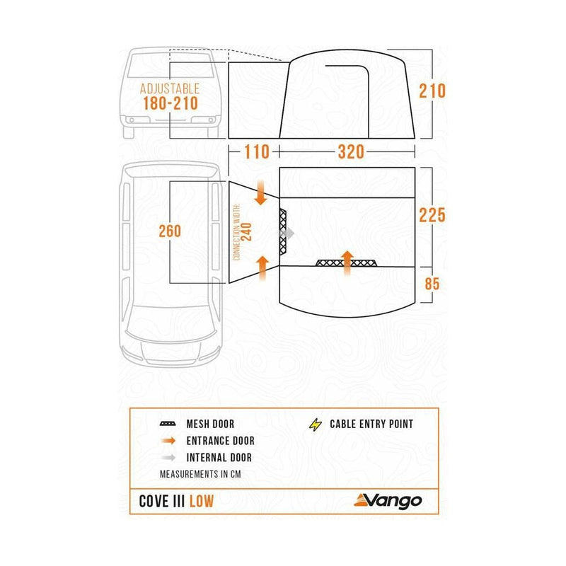 Vango Cove III Low Drive Away Awning Low Smoke Vango - Dynamic Drive