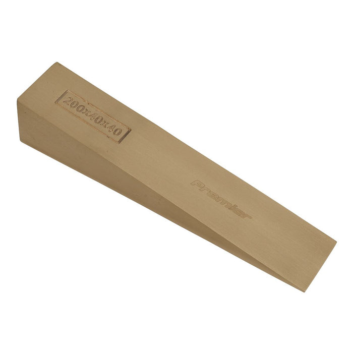 Sealey Wedge 200 x 40 x 40mm Non-Sparking NS122 Sealey - Dynamic Drive