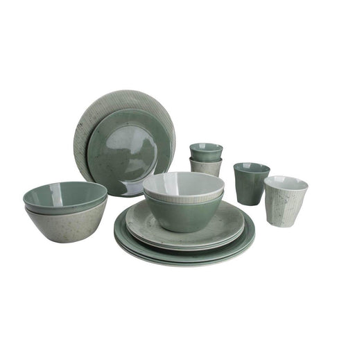 Bo-Camp Tableware Mix & Match Melamine 16 Pieces Green Bo-Camp - Dynamic Drive