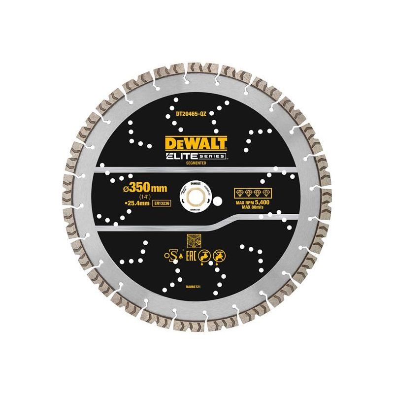 Dewalt Power Tools ELITE SERIES™ Rebar Concrete Diamond Wheel 350 x 25.4mm DeWALT Power Tools - Dynamic Drive