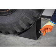 Sealey Heavy-Duty Rubber Wheel Chock - Single CWC01 Sealey - Dynamic Drive