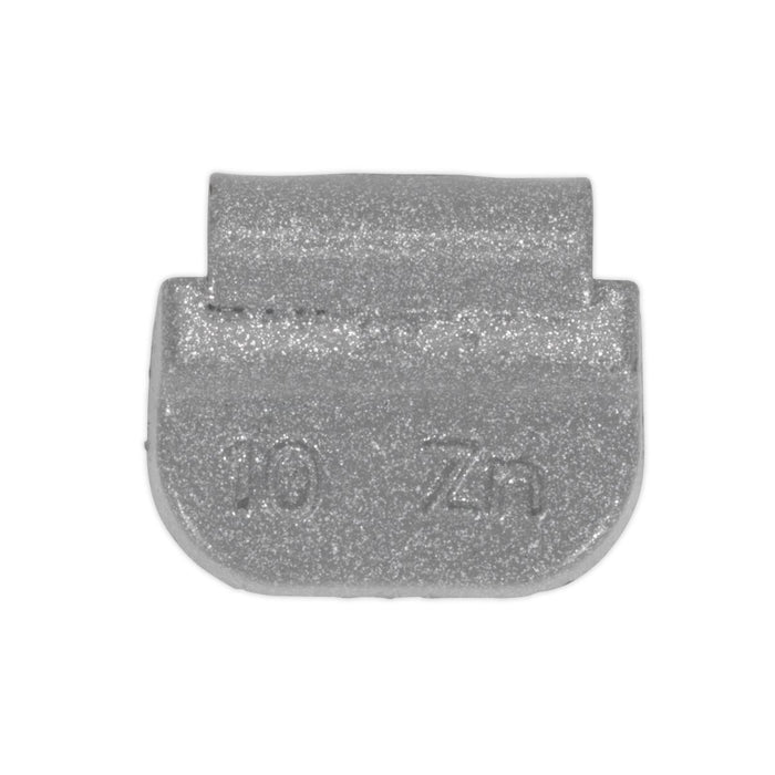 Sealey Wheel Weight 10g Hammer-On Zinc for Steel Wheels Pack of 100 WWSH10 Sealey - Dynamic Drive