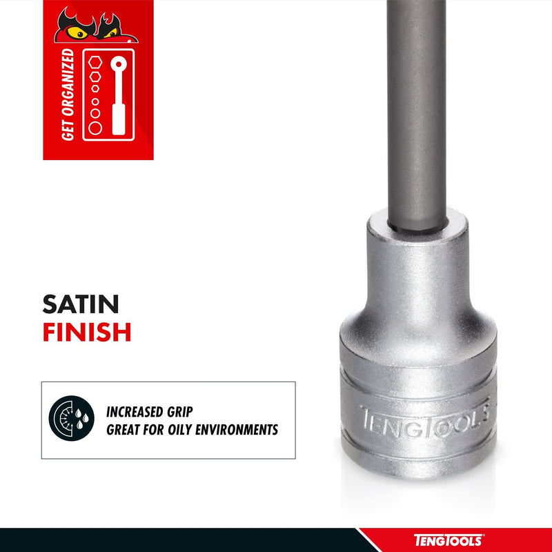 Teng Tools 1/2" Long Ribe?? Bit Socket 04 Teng Tools - Dynamic Drive