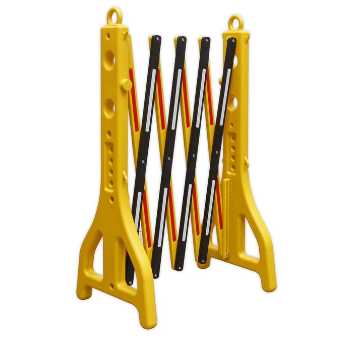 Sealey Folding Barrier 2500mm Plastic PFB2500 Sealey - Dynamic Drive