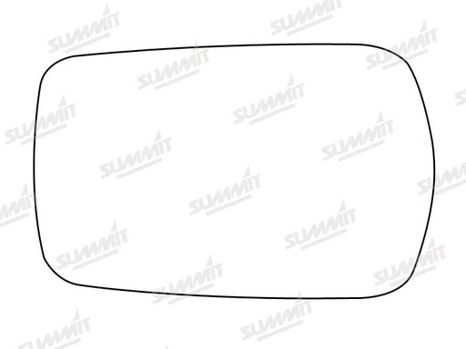 Summit Stick-On Standard Mirror Glass fits Volvo 240 LHS Summit - Dynamic Drive