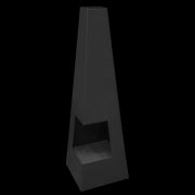 Dellonda Chiminea Wood Burner Heater for Outdoors W45cm x H150cm - Black Steel Dellonda  - Dynamic Drive