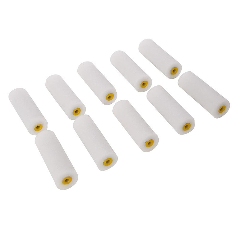 Silverline 100mm Mini Roller Sleeves 10pk Gloss Silverline - Dynamic Drive