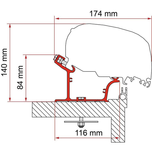 Fiamma F80 Kit Adria Caravan > 2015 (98655Z140) Fiamma - Dynamic Drive