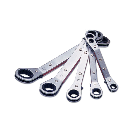 Laser Ratchet Ring Spanner Set 5pc 1750 Laser - Dynamic Drive