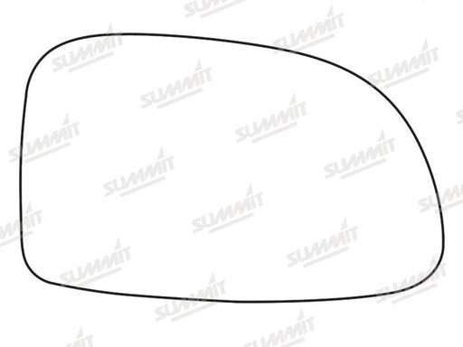 Summit Stick-On Standard Mirror Glass fits Daewoo Tacuma RHS Summit - Dynamic Drive