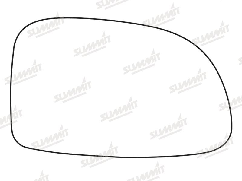 Summit Stick-On Standard Mirror Glass fits Daewoo Tacuma RHS Summit - Dynamic Drive