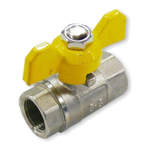 AG Gas Ball Valve Standard Handle 3/8" BSP Female Ports Caravan/Motorhome AG - Dynamic Drive