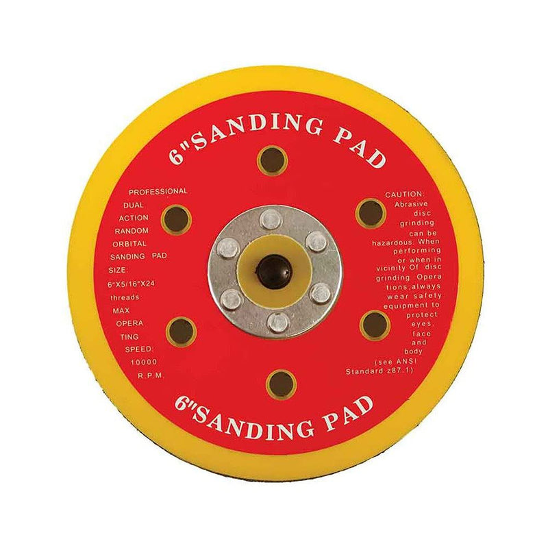 Abracs ABHLBP1506 Hook & Loop Backing Pad - 150mm x 5/16 UNF 6 Holes ABRACS - Dynamic Drive