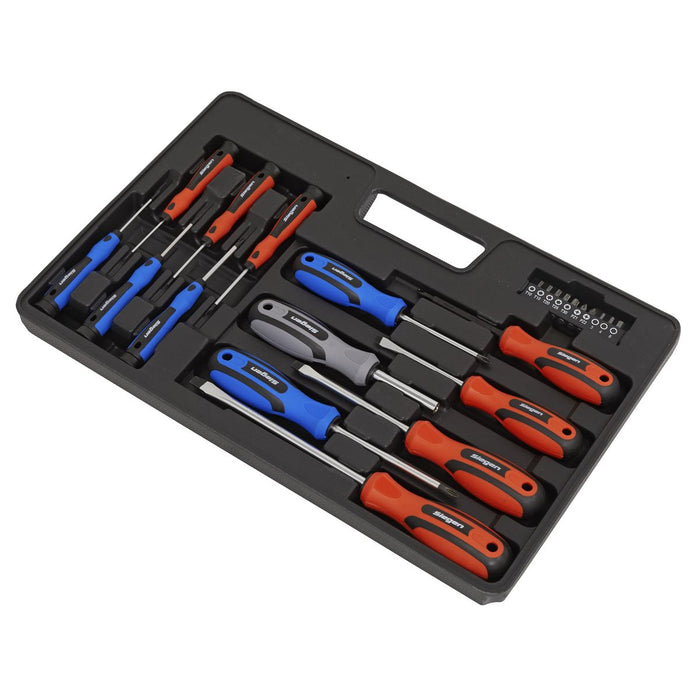 Seigen by Sealey Soft Grip Screwdriver & Bit Set 23pc S0598 Seigen by Sealey  - Dynamic Drive