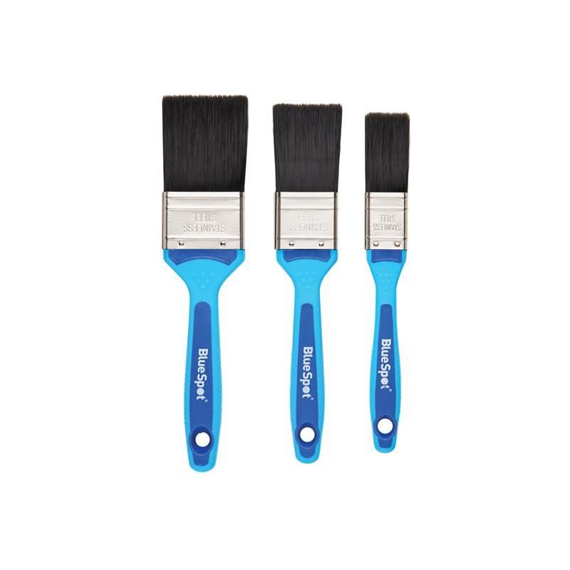 Bluespot Tools Soft Grip Synthetic Paint Brush Set, 3 Piece BlueSpot Tools - Dynamic Drive