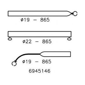 Stretching Pole Bent 22/19 165-255 With 2 Clamps 6945160 UK Camping And Leisure - Dynamic Drive