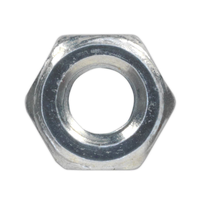 Sealey Steel Nut M4 Zinc DIN 934 Pack of 100 SN4 Sealey  - Dynamic Drive