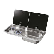 Fiamma F45S Awning, Indel B Fridge, Can Hob/RH Sink & Cold Tap Bundle AG - Dynamic Drive