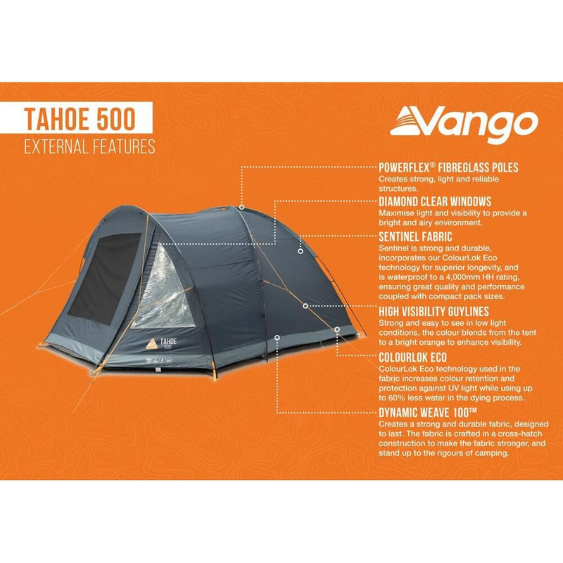 Vango Tahoe 500 Tent Deep Blue Vango - Dynamic Drive