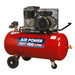 Sealey Air Compressor 100L Belt Drive 3hp with Cast Cylinders & Wheels SAC1103B Sealey - Dynamic Drive