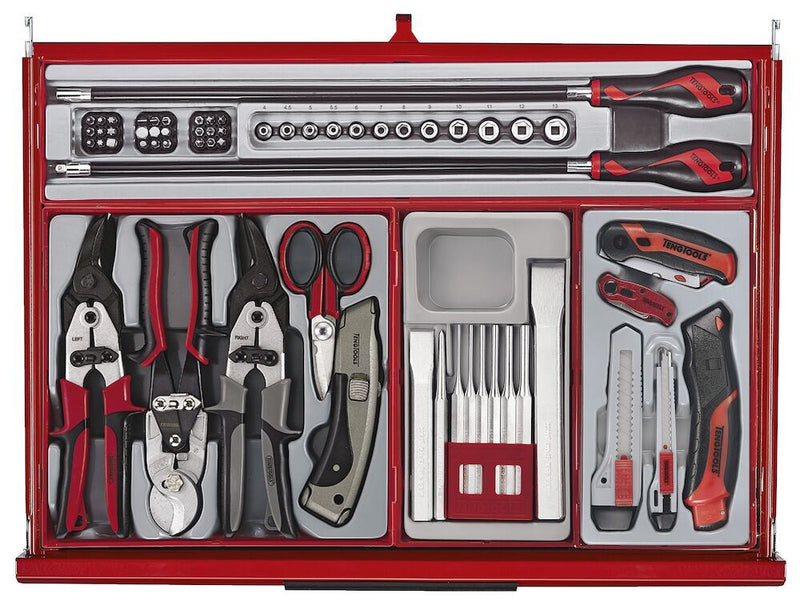 Teng Tools 53" PRO35™ Monster stack tool kit 1295 pieces red Town Tools - Dynamic Drive