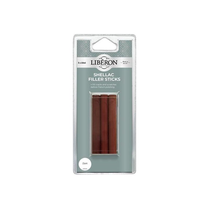 Liberon Shellac Filler Sticks Dark (3 Pack) Liberon - Dynamic Drive