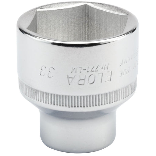 Draper Elora Hexagon Socket, 1/2" Sq. Dr., 33mm (Sold Loose) 15322 Draper - Dynamic Drive