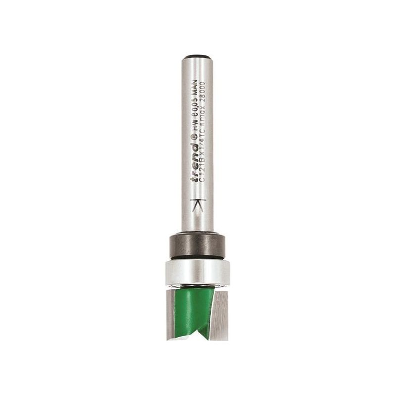 Trend C121B x 1/4 TC Bearing Guided Template Profile Cutter 12.7mm x 9.5mm Trend - Dynamic Drive