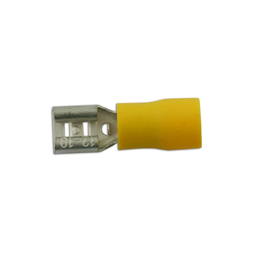 Connect Yellow Female Push-On Terminal 6.3mm 100pc 30210 Tool Connection - Dynamic Drive