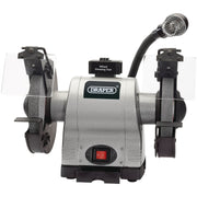 Draper Heavy Duty Bench Grinder with Worklight, 200mm, 550W 05097 Draper - Dynamic Drive