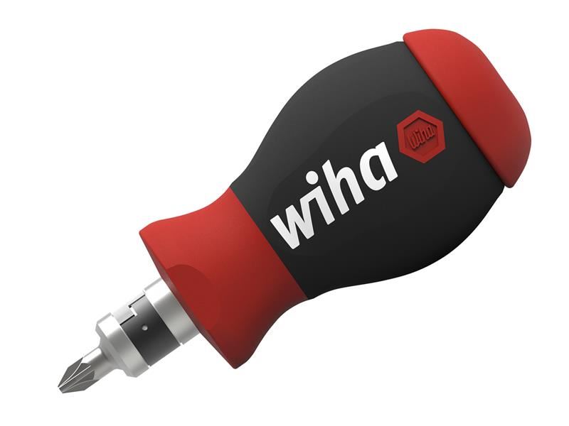 Wiha Magnetic SoftFinish® Stubby Screwdriver with Bit Magazine Wiha - Dynamic Drive