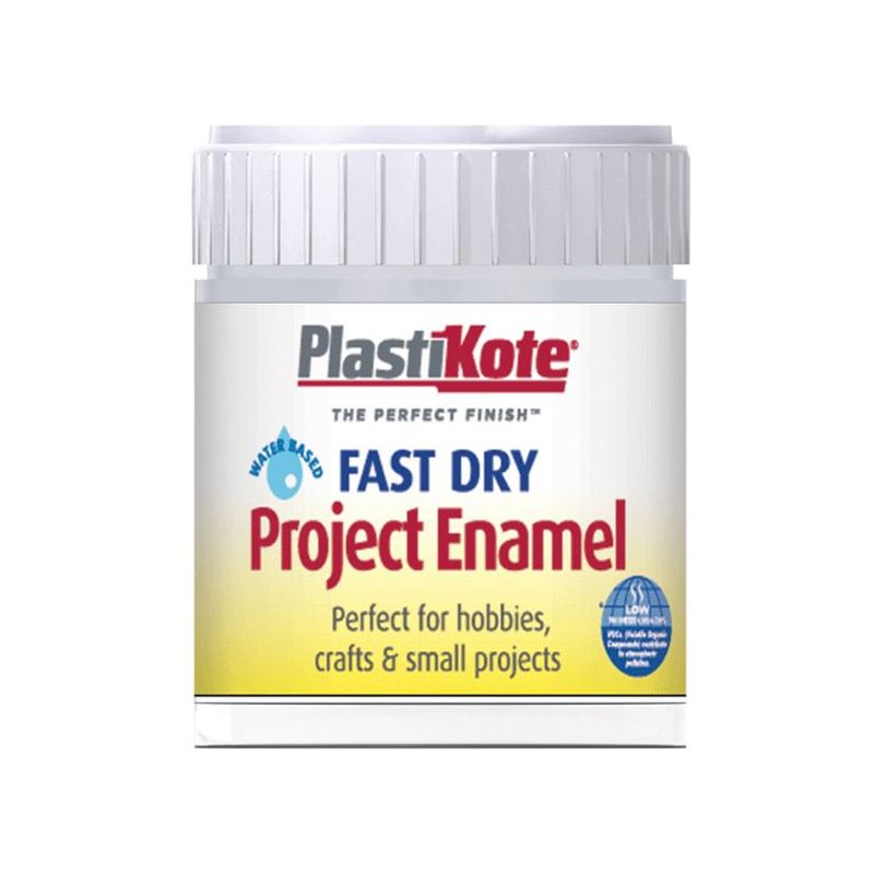 Plastikote Fast Dry Enamel Paint B30 Bottle Silver Aluminium 59ml PlastiKote - Dynamic Drive
