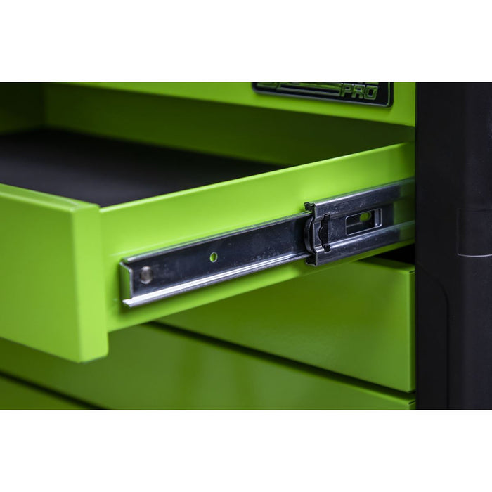 Superline PRO Push-To-Open Topchest & Rollcab Combination 11 Drawer - Green Superline Pro - Dynamic Drive
