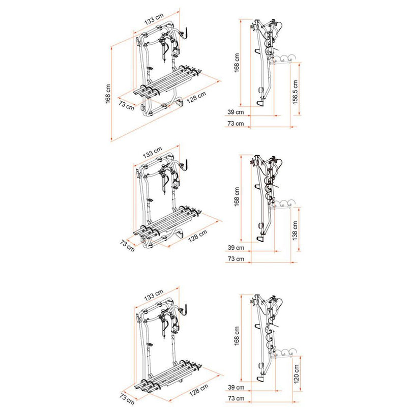 Fiamma Carry Bike Frame Crafter 3 Bikes Fiamma  - Dynamic Drive