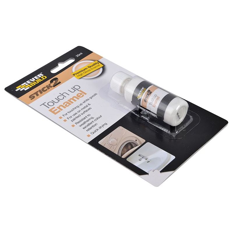 Everbuild Sika Stick2 Touch Up Enamel White 25ml Everbuild Sika - Dynamic Drive