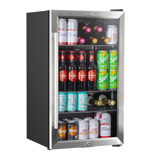 Baridi 85L Wine, Beer & Drinks Fridge with Thermostat - Stainless Steel Baridi  - Dynamic Drive