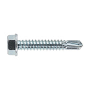 Sealey Self Drilling Screw 6.3 x 38mm Hex Head Zinc Pack of 100 SDHX6338 Sealey - Dynamic Drive