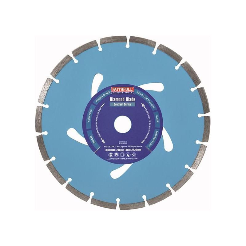 Faithfull Contract Diamond Blade 230 x 22.2mm Faithfull - Dynamic Drive
