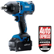 Draper D20 20V Brushless Mid-Torque Impact Wrench, 1/2" Sq. Dr., 400Nm, 2 x 4.0A Draper - Dynamic Drive