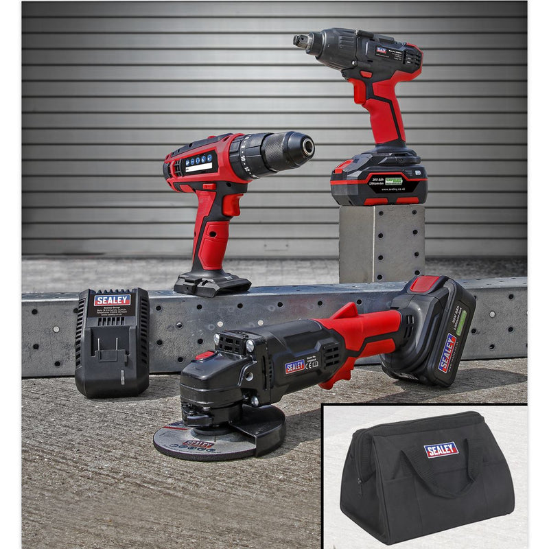 Sealey 3 Tool Cordless Combo Kit 20V SV20 Series CP20VCOMBO1 Sealey - Dynamic Drive
