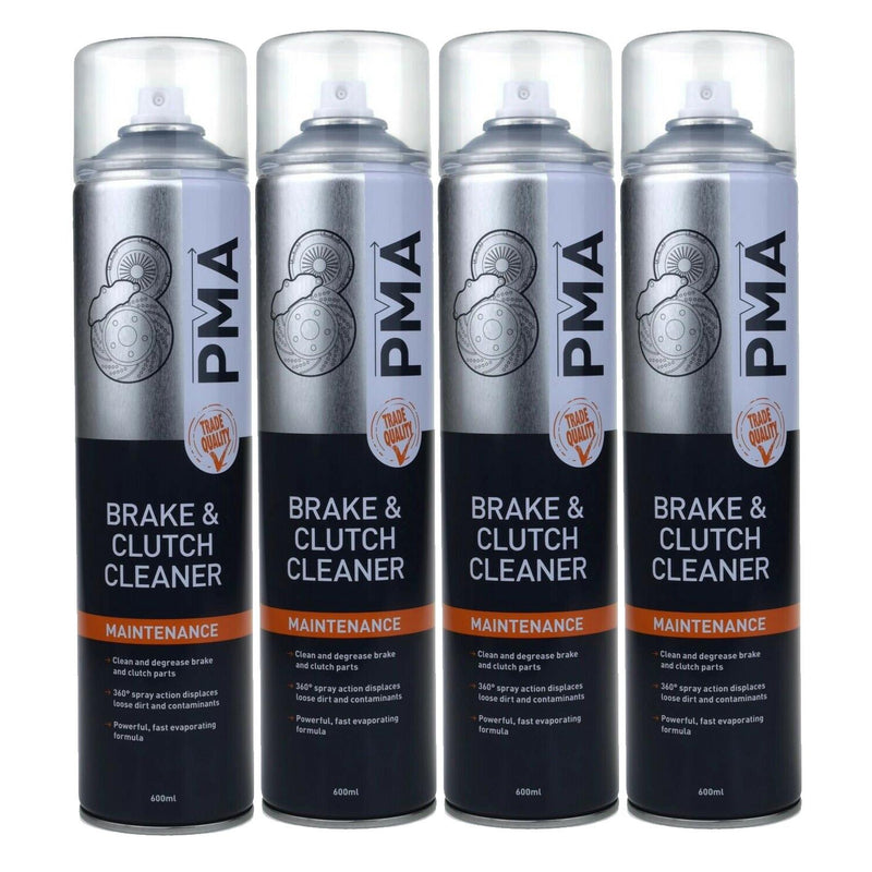 4 x PMA Brake And Clutch Cleaner Degreaser Aerosol Professional Spray 600ml BRCL PMA - Dynamic Drive