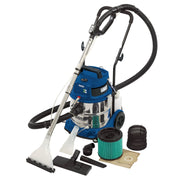 Draper 3 in 1 Wet and Dry Shampoo/Vacuum Cleaner, 20L, 1500W 75442 Draper - Dynamic Drive