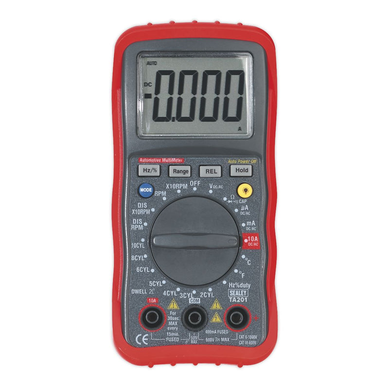Sealey Digital Automotive Analyser 13-Function with Inductive Coupler TA201 Sealey - Dynamic Drive