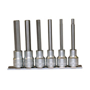 Teng Tools 1/2" Long Hex Bit Socket Clip Rail Set 6 Pieces Teng Tools - Dynamic Drive