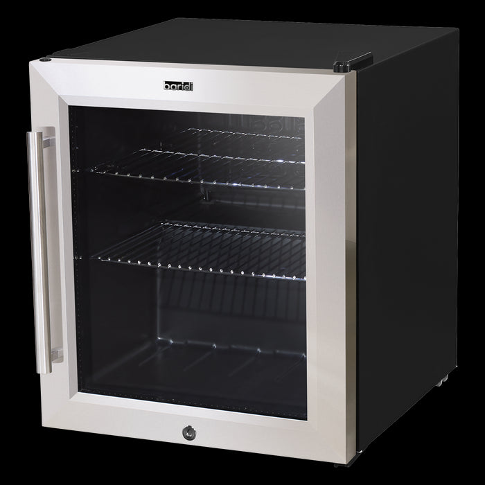 Baridi 50L Tabletop Drinks Fridge Mini Beer Cooler Glass Door Stainless Steel Baridi  - Dynamic Drive