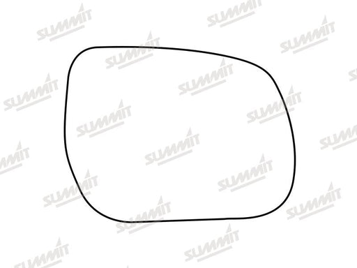 Summit Stick-On Standard Mirror Glass fits Daihatsu Terios 06 to 15 RHS Summit - Dynamic Drive