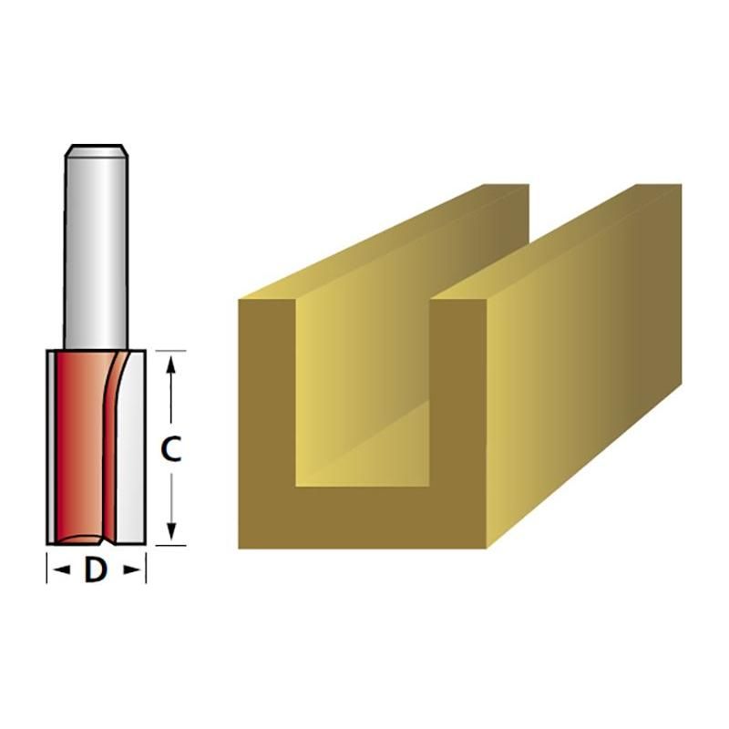 Faithfull Router Bit TCT Single Flute 4.0 x 11mm 1/4in Shank Faithfull - Dynamic Drive