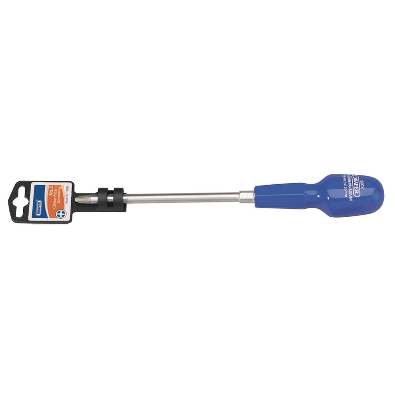 Draper Cross Slot Cabinet Pattern Screwdriver, No.3 x 150mm 14085 Draper - Dynamic Drive