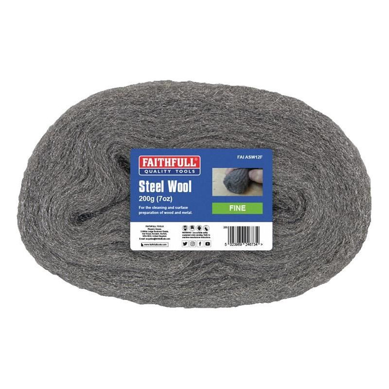 Faithfull Steel Wool Fine 200g Faithfull - Dynamic Drive