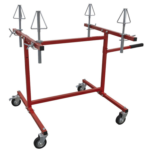 Sealey Alloy Wheel Repair/Painting Stand 4-Wheel Capacity MK74 Sealey - Dynamic Drive